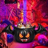 Kitticcino 44.9 Inch Halloween Inflatable Cooler Spooky Blow Up Drink Cooler Large Capacity Inflatable Ice Bucket for Indoor Outdoor Garden Lawn Yard Halloween Inflatable Decorations Party Supplies