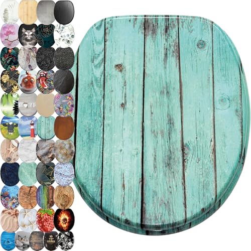 Sanilo WC Sitz ohne Absenkautomatik, viele schöne Toilettendeckel zur Auswahl, hochwertige und stabile Qualität aus Holz (Lumber)