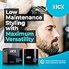 Hair-Cream-for-Men-by-KICK-Medium-Hold-Forming-Cream-Award-Winning-Mens-Hair-Products-Non-Greasy-Hair-Styling-Cream-with-Argan-and-Coconut-Oil-to-Restore-Dry-Damaged-Hair-2-Oz Kick Hair Cream for Men Medium Hold Forming Cream - Award Winning Mens Hair Products - Non Greasy Hair Styling Cream with Argan and Coconut Oil to Restore Dry, Damaged Hair - 2 Oz