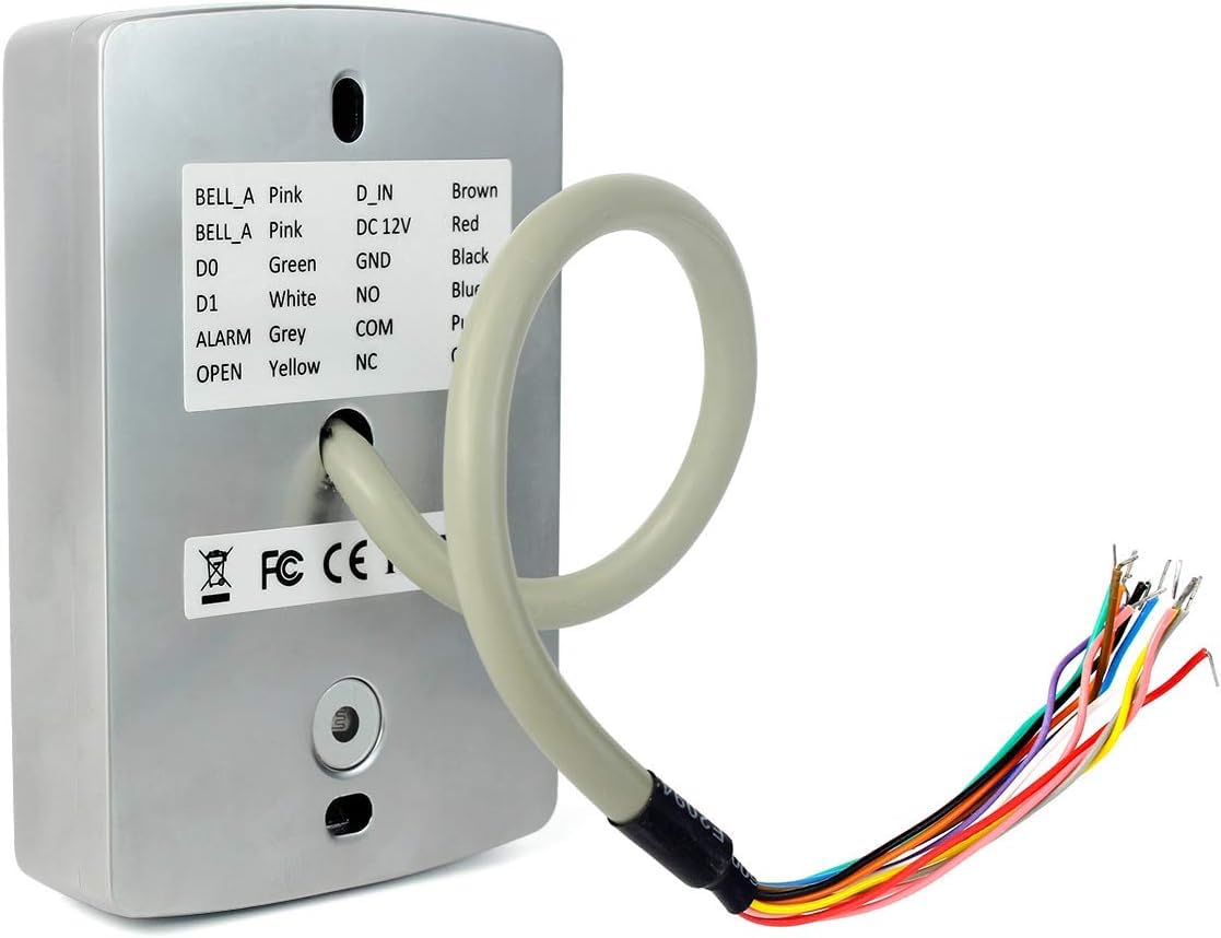 Retekess K10EM-W Teclado de control de acceso impermeable Wiegand 26 PIN código RFID IP68 con 2000 usuarios para la empresa doméstica