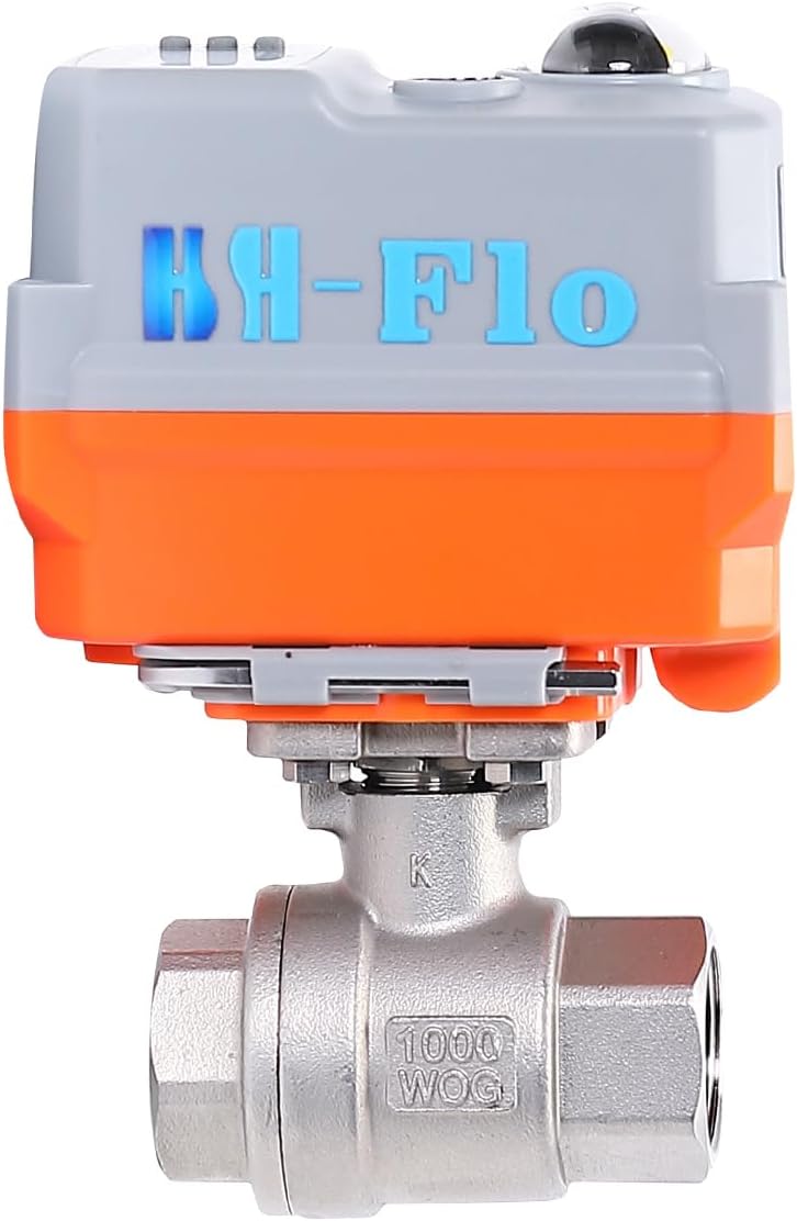1/2" 24VDC/110VAC/220VAC 4-20ma/0-10V DN15 2 Way CF8 CNPT Proportional Integral Control Motorized Ball Valve (24VADC 0-10V)