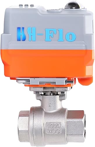 Miniatura 2 de 12 "24VDC110VAC220VAC 4-20ma0-10V DN15 2 Way CF8 CNPT Válvula de bola motorizada de control integral proporcional (110-230VAC 4-20Ma)