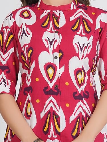 Image of rytras Women's Cotton A-Line Kurta Set with Palazzo Pants