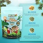 Bird Treats - Parrot & Cockatiel Treats - Parakeet & Conure Food - Sun Conure & Cockatiel Bird Food - Peas & Bell Peppers - Image 3