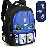 Daughe School Backpack for Boys - Cool Luminous Cartoon Backpack with Pencil Case, Bookbag for kids Elementary Middle School