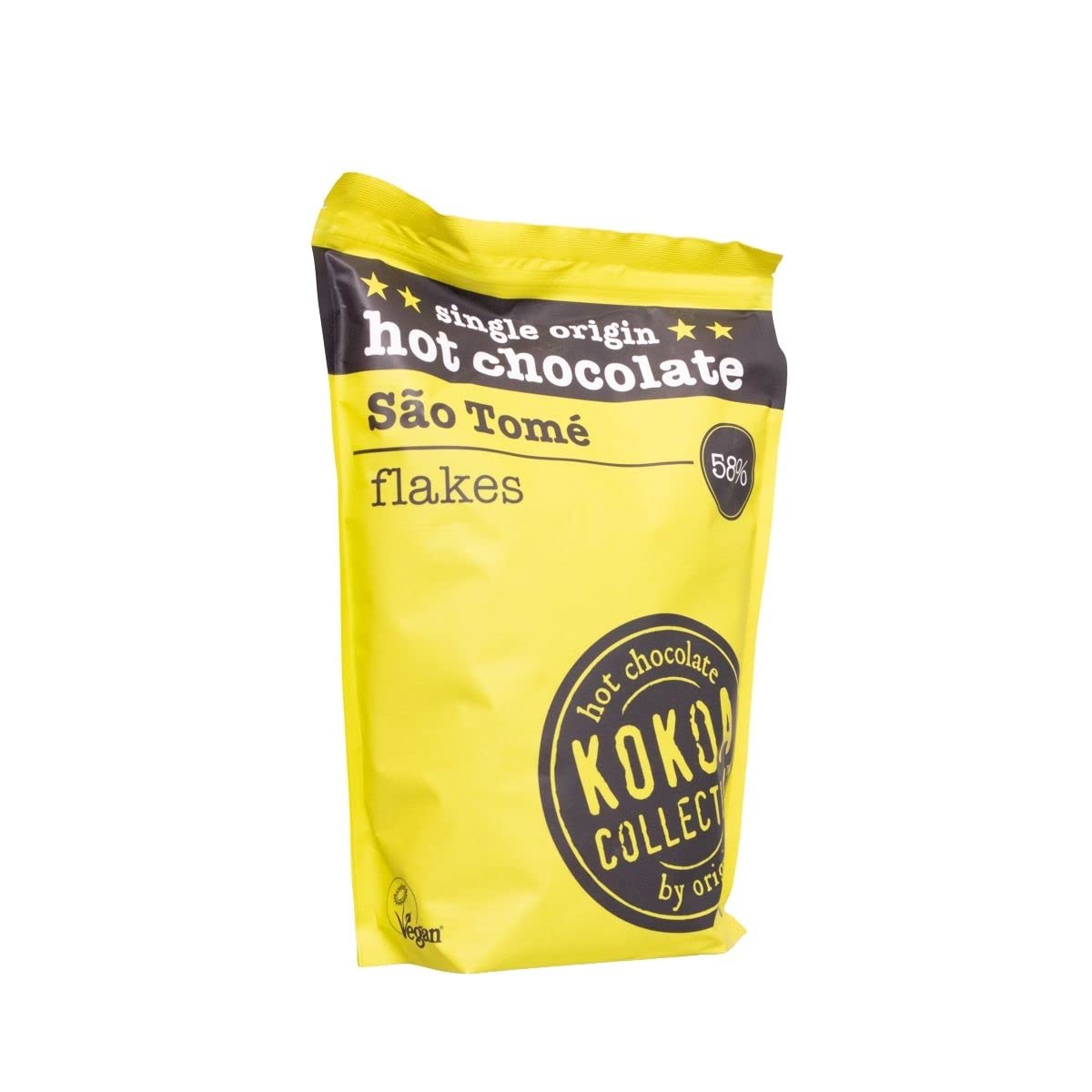 Kokoa Collection | São Tomé 58% Cocoa Milk Hot Drinking Chocolate Flakes | Fairtrade Chocolate | Dairy & Gluten Free Luxury Choccy (1kg)