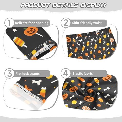 senya Girls Printed Leggings Yoga Pants Candy Pumpkin Pattern for Kids in 4t to 10 Years, 4T3