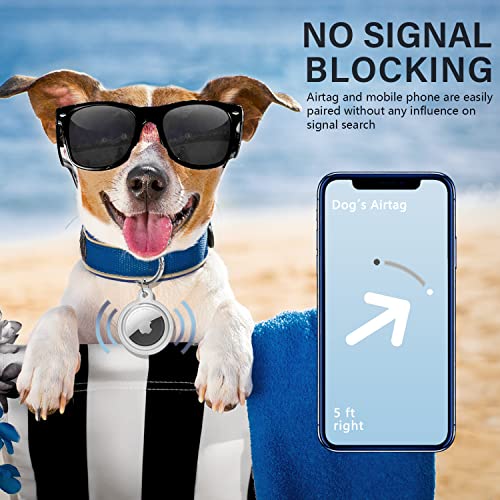 Ipx8 Waterproof Airtag Holder, 6 Pack Apple Airtags With Keychain, Airtag Case For Luggage, Dog Collar, Keys, Anti-Scratch Full Body Protective Airtag Holder (Clear Crystal) #TOP2