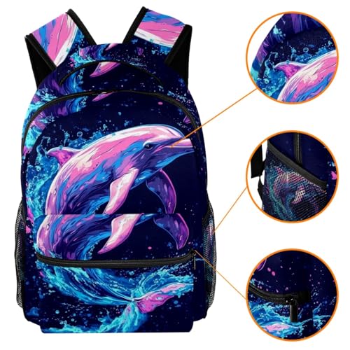 Sac à dos de voyage avec porte-bouteille enfant multicolore