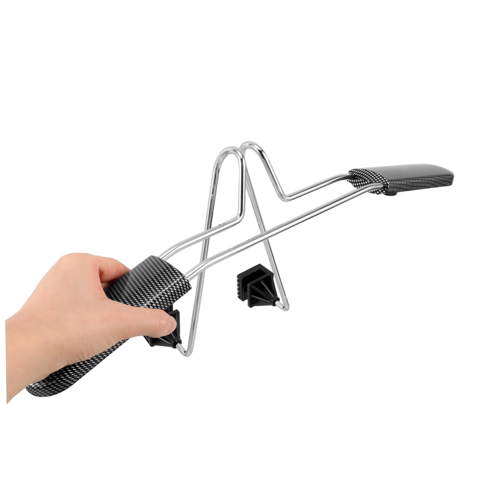 Alipis Gruccia Appendiabiti per Auto da Poggiatesta in Acciaio Inossidabile e Fibra di Carbonio, Salvaspazio, 40-52cm, per Camicie e Vestiti