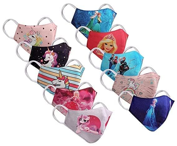 Cotton Blend Reusable Face Mask, Multicolour, Free Size, 3-Ply PM2.5 Filtration, Ear Loop Closure, Anti Pollution, Unisex-picture-14
