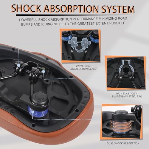 Image of BUCKLOS New Noseless Bike Seat for Comfort Men&Women Extra Wide Bicycle Seat Cushion Oversized Comfortabele Foam Padded Bike Saddle for Peloton Exercise Bike Ebike Cruiser Bikes