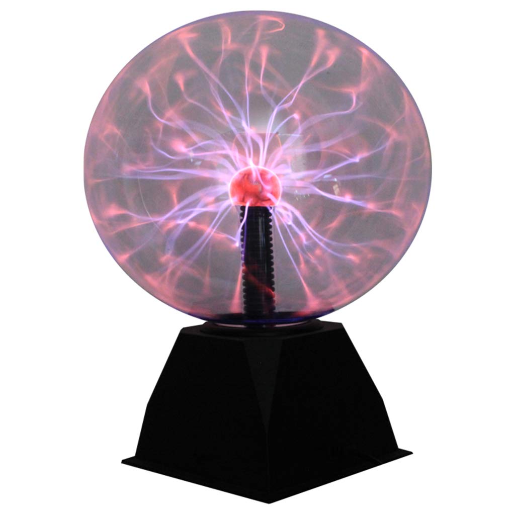 Sfera al plasma divertente sfera scienza globo da tavolo incandescente lampada glitter illuminazione 12,7 cm, 5 pollici