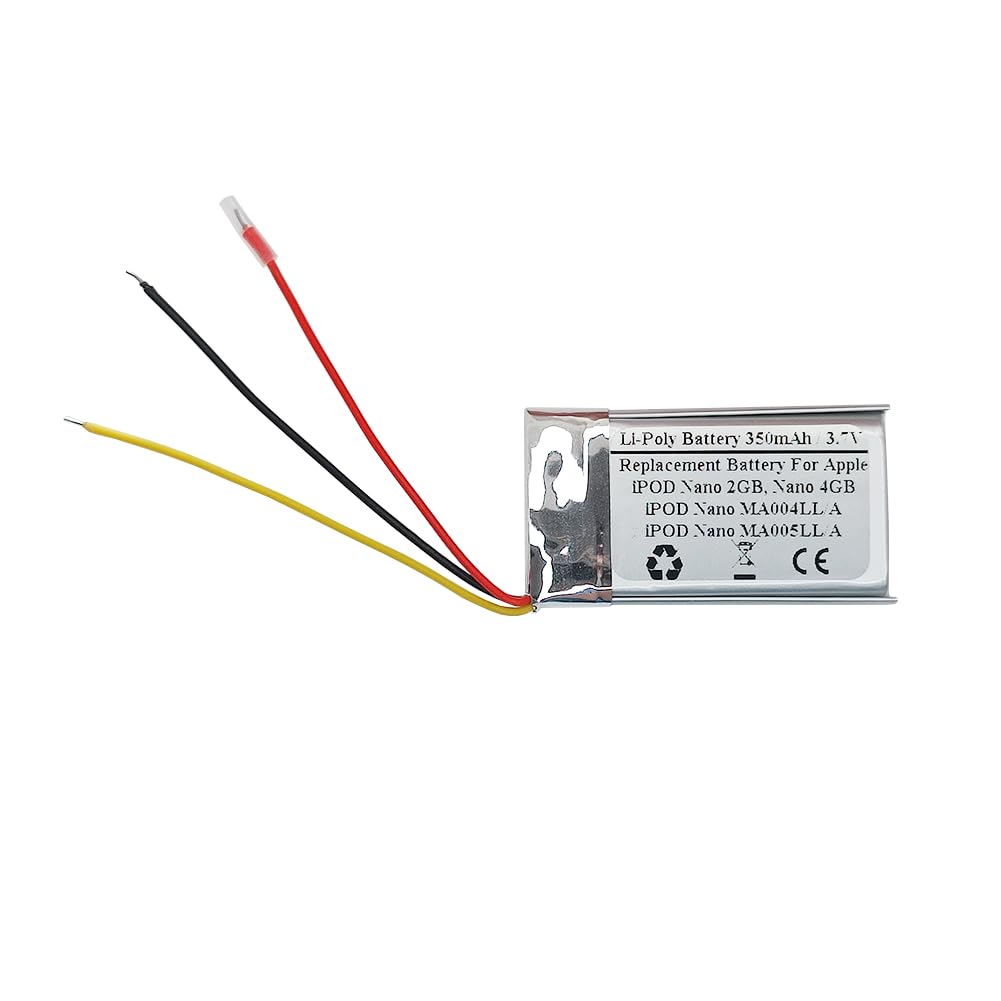 STARTONG 350mAh 3.7V Replacement Battery for Apple iPod Nano 2GB, iPod Nano 4GB, iPod Nano MA004LL/A, iPod Nano MA005LL/A