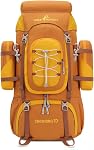 Bseash 70L (65+5) Waterproof Hiking Camping Backpack with Rain Cover, Outdoor Sport Travel Daypack for Climbing Touring