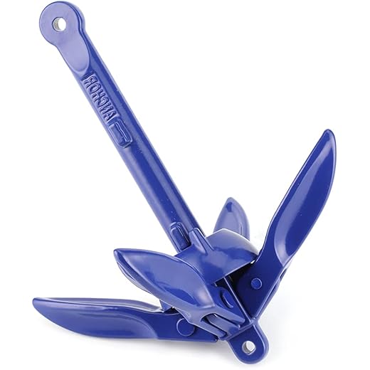 Lightweight 4-Tine Folding Boat Anchor