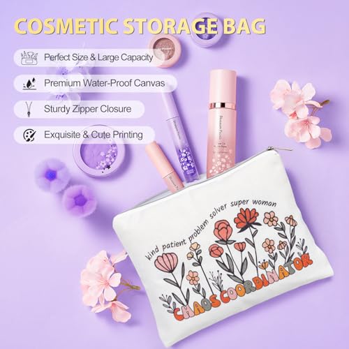 Image of Suhctuptx Thank You Gifts for Women, 8 Pcs Chaos Coordinator Gifts with Canvas Tote Bag, Christmas Gift for Women Boss Coworker Manager Office Teacher Nurse, Funny Boss Gift Birthday Present