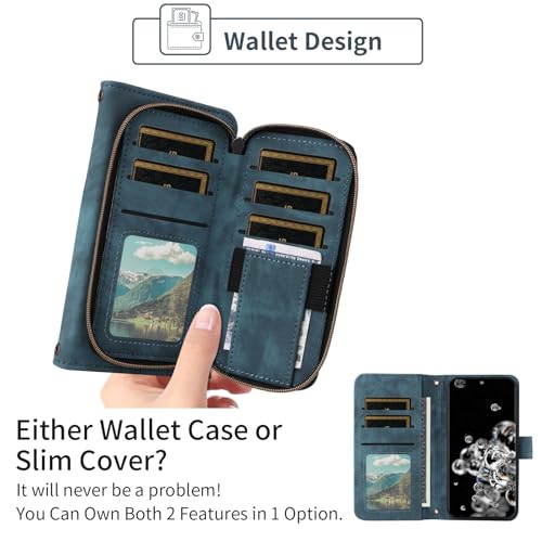 Coque portefeuille Samsung S20 Ultra抗震保护套带钢化膜卡槽 - 3