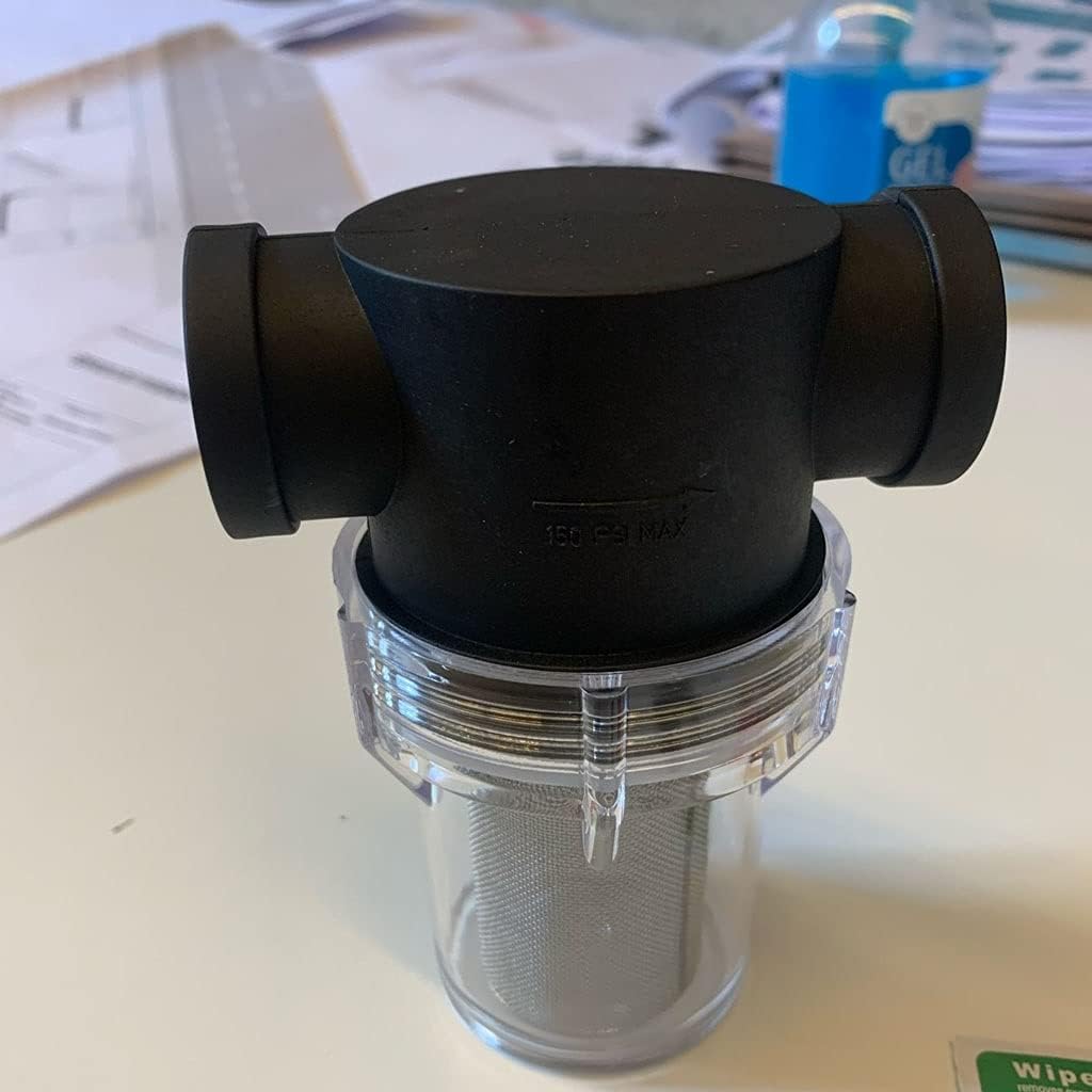 Pipeline Filter,water pipe filter, 1pcs 1/2" 3/4" 1" Inline Mesh Strainer, Water Pump Filter, Irrigation High Flow Pipeline Gardening Connectors(1 inch)