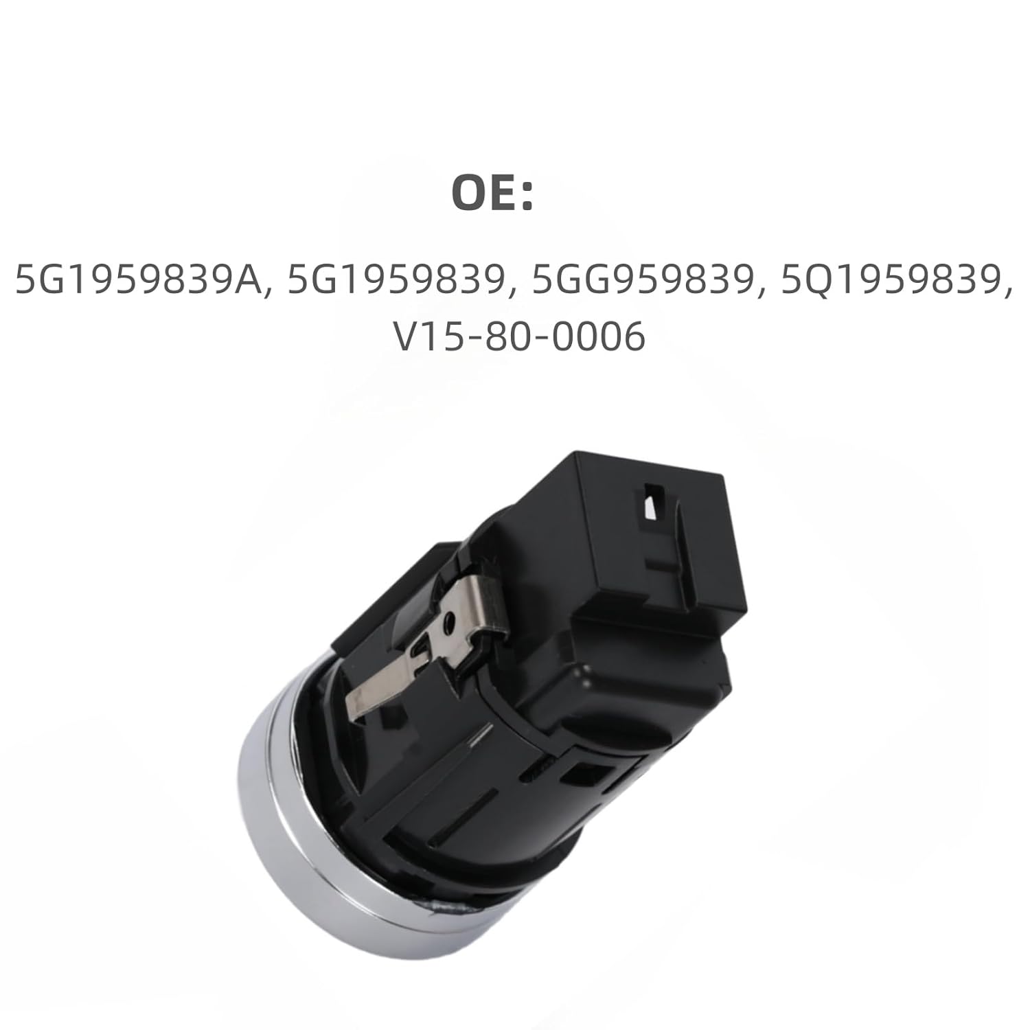 1Pcs Car Engine Start Switch Button OE 5G1959839A 5G1959839 5GG959839 5Q1959839 Compatible with VW Golf 7 MK7 2013-2017