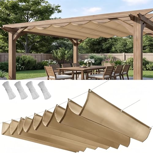 Voile d'ombrage rétractable anti-UV et imperméable pour stopper le soleil cuisant
