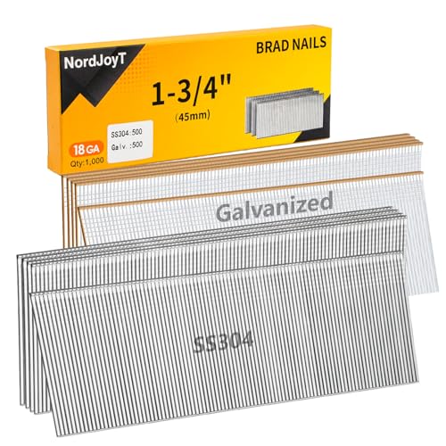 NordJoyT 18 Gauge Brad Nails (1-3/4" 1000 PCS)
