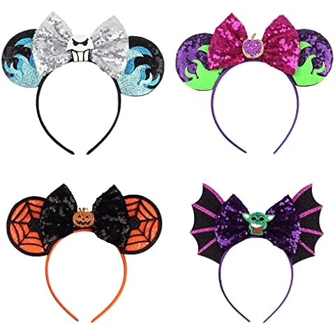 Tocwick Halloween Mouse Ears Headband Set Cover