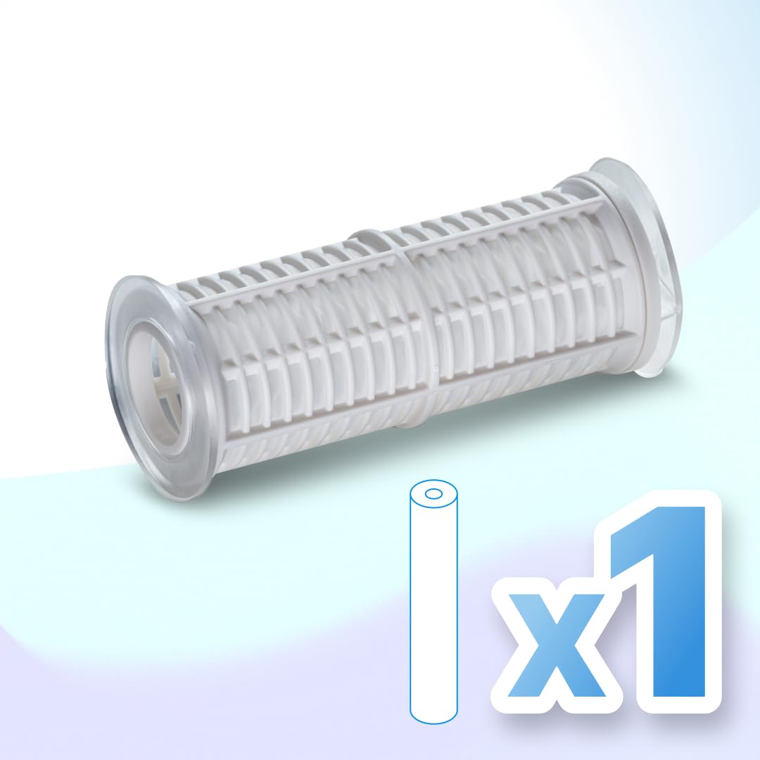 WK - Cartuccia Filtrante per Filtro Acqua in Nylon, 1 Pezzo da 10 Pollici con Permeabilità 60 Micron, Ideale per Uso Domestico e Commerciale
