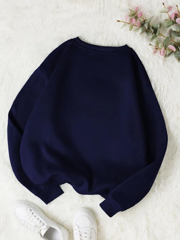 Image of SXV STYLE Solid Plain Unisex Cotton Oversized Baggy Sweatshirt