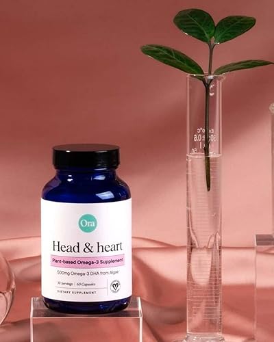 Miniatura 7 de Ora Organic Suplemento vegano Omega 3 - 500 mg de DHA para la salud cerebral, ocular y cardíaca - Hecho de algas sostenibles - 60 cápsulas