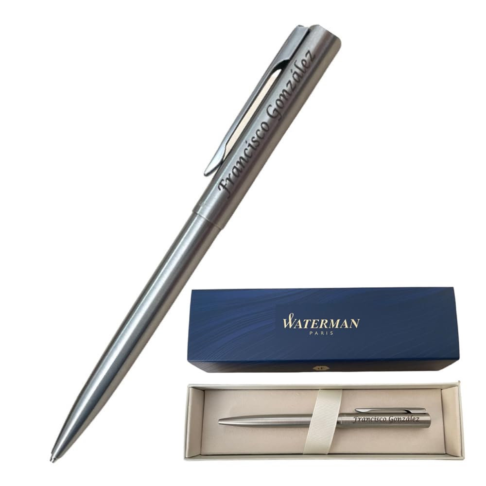 Duo Stylo Plume Et Bille Waterman - Écrin Inclus, Noir, Résine - Occasion