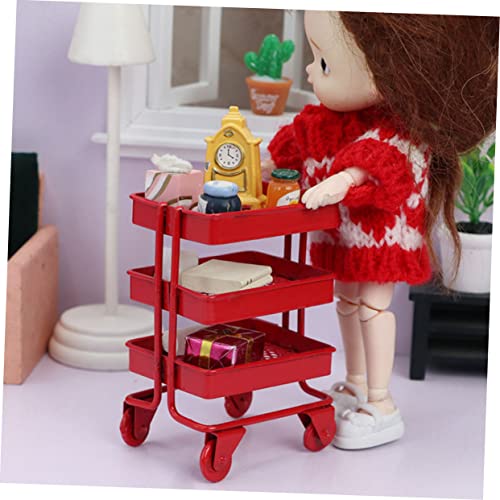 Cabilock Casa De Boneca Decoração Criança Playset Jogos De Festa Para Crianças Bonecas Mini Carrinho