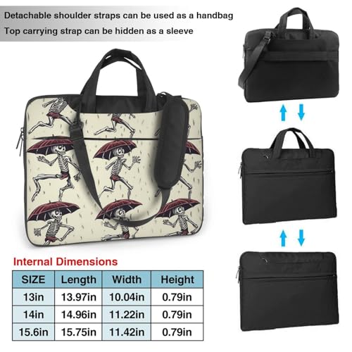 Sacoche ordinateur 15 pouces squelette originale contre les chocs
