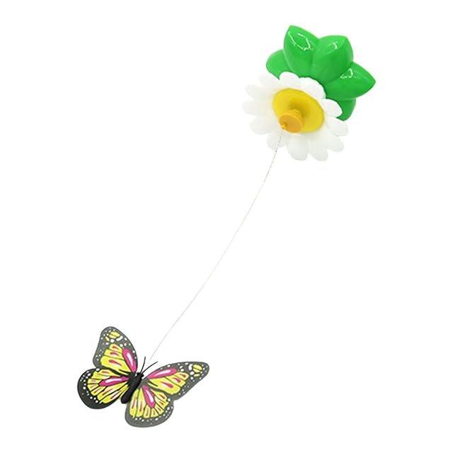 Foto 4 de 8 de YEJBBUC Mariposa giratoria automática eléctrica para gatos de interior