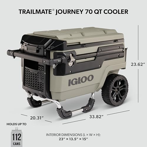 Image of Igloo Trailmate Journey 70Qt Wheeled Cooler | Insulated Hard Shell Ice Chest