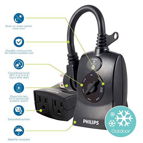 Programmateur extérieur cellule photoélectrique Philips pour ne plus gaspiller d'électricité