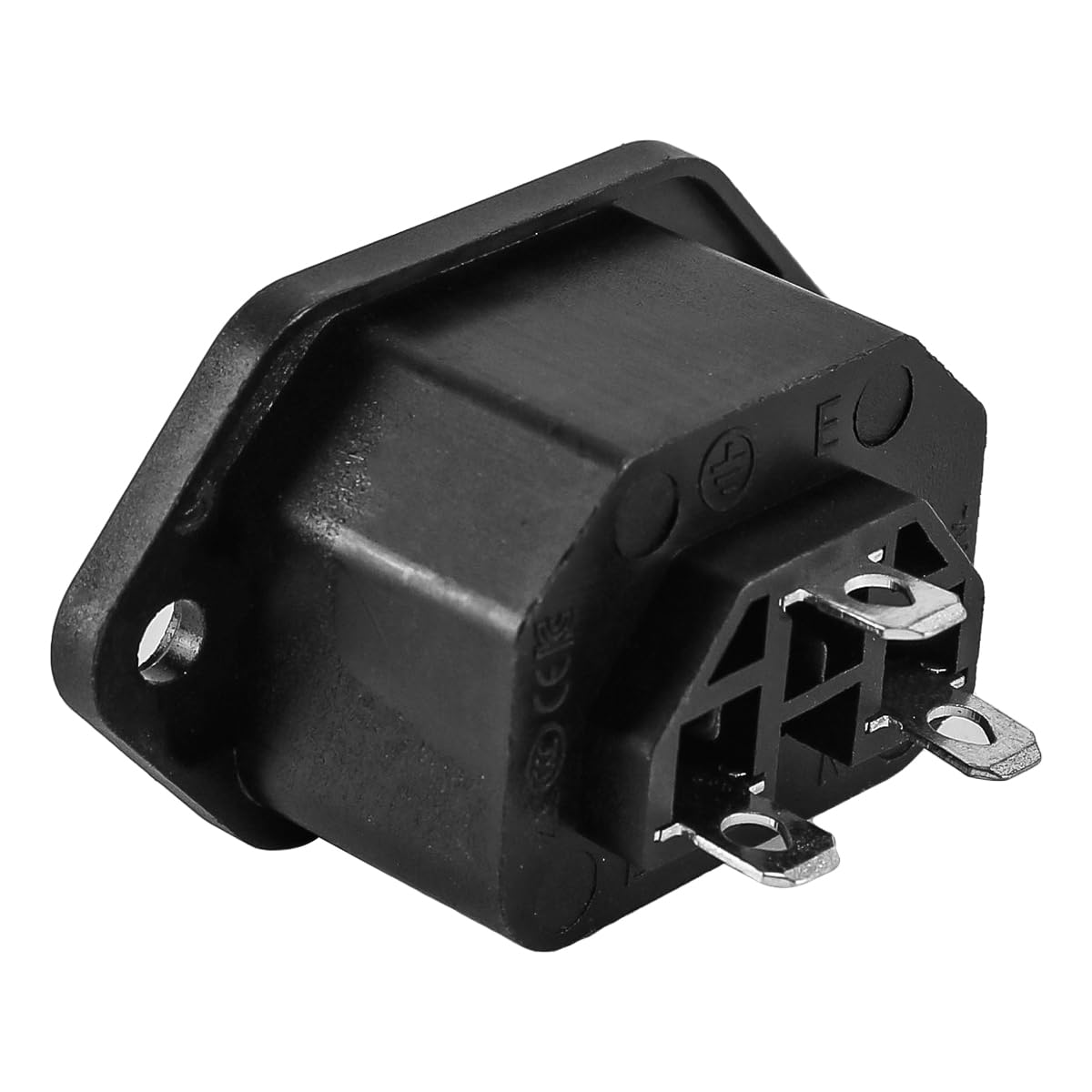 Gorise 2 Stück Kaltger?testecker Mit C14 Stecker 10A/250V Schwarz