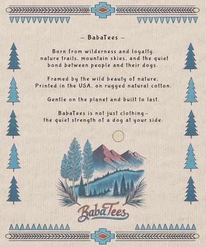 Dog Breed Tshirt for Men & Women - Wilderness Artwork - 100% Natural, Raw, Undyed, Heavyweight Cotton4