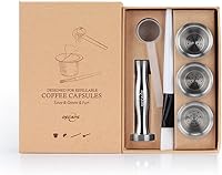 Vista 1 de RECAPS cápsulas de Nespresso reutilizables, vainas rellenables de acero inoxidable para máquinas Nespresso (compatibles con la línea original)