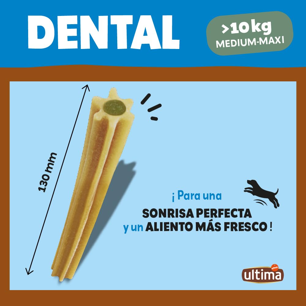 Ultima Snacks para Perros Medianos y Grandes Dental Sticks 13 x 180g