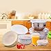Silicone Stretch Lids, 6-Pack Various Sizes Cover for Bowl