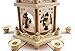 BRUBAKER Christmas Decoration Pyramid 18 Inches Wood Winter Scene - 3 Tier Carousel with 6 Candle Holders