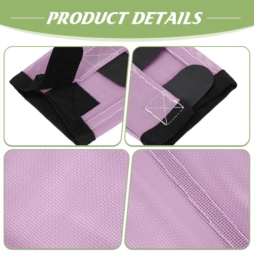 Image of Set of 8 Mesh Fly Boots for Horse Breathable Mesh Horse Boots Protective Loose Wraps Adjustable for Preventing Legs Reduces Flies and Mosquitoes Bites