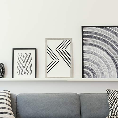MCS Studio Gallery 14x22 Poster Frame Gray Woodgrain, Vertical & Horizontal Wall Hanging Large Picture Frame for Photos, Posters & Art Prints (1-Pack)