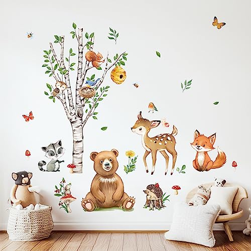 Vinilo decorativo Woodland Animals de 30 cm x 90 cm miniatura 3