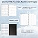 Daily Planner 2025-2026, Weekly & Monthly Planner from Jul 2025-Dec 2026, 18 Month Academic Calendar with Tabs, A5 Size, Black