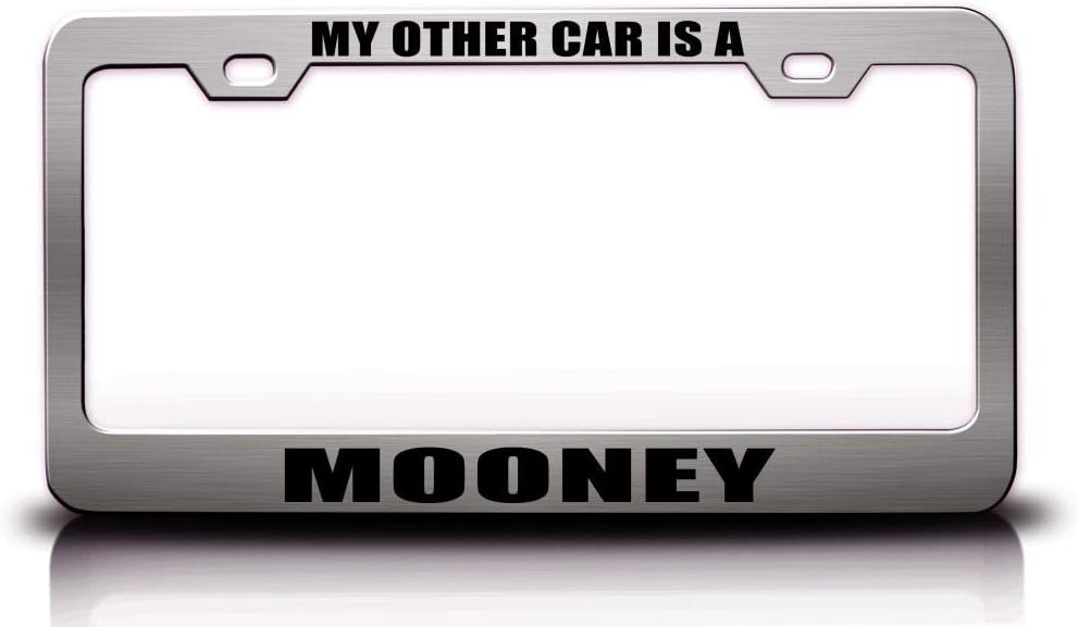 My Other CAR Mooney Missle Aviation Airplane Metal Car SUV Truck License Plate Frame Ch i64
