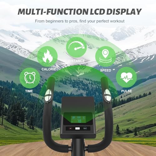 Neezee Cross Trainer For Home, 16 Levels Resistance Magnetic Elliptical Machine, Ultra-Quite Cross Trainers With Lcd Monitor, Pulse Sensor, Device Holder For Home Gym, Weight Capacity 130KG - 3