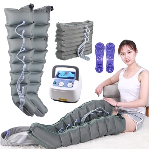 8 Cámaras Botas Presoterapia En Casa, Maquina Presoterapia Piernas Y Abdomen Brazo Profesional, Masajeador Piernas Compresion De Aire, Equipo De Presoterapia De Cuerpo Completo, Drenaje Linfático