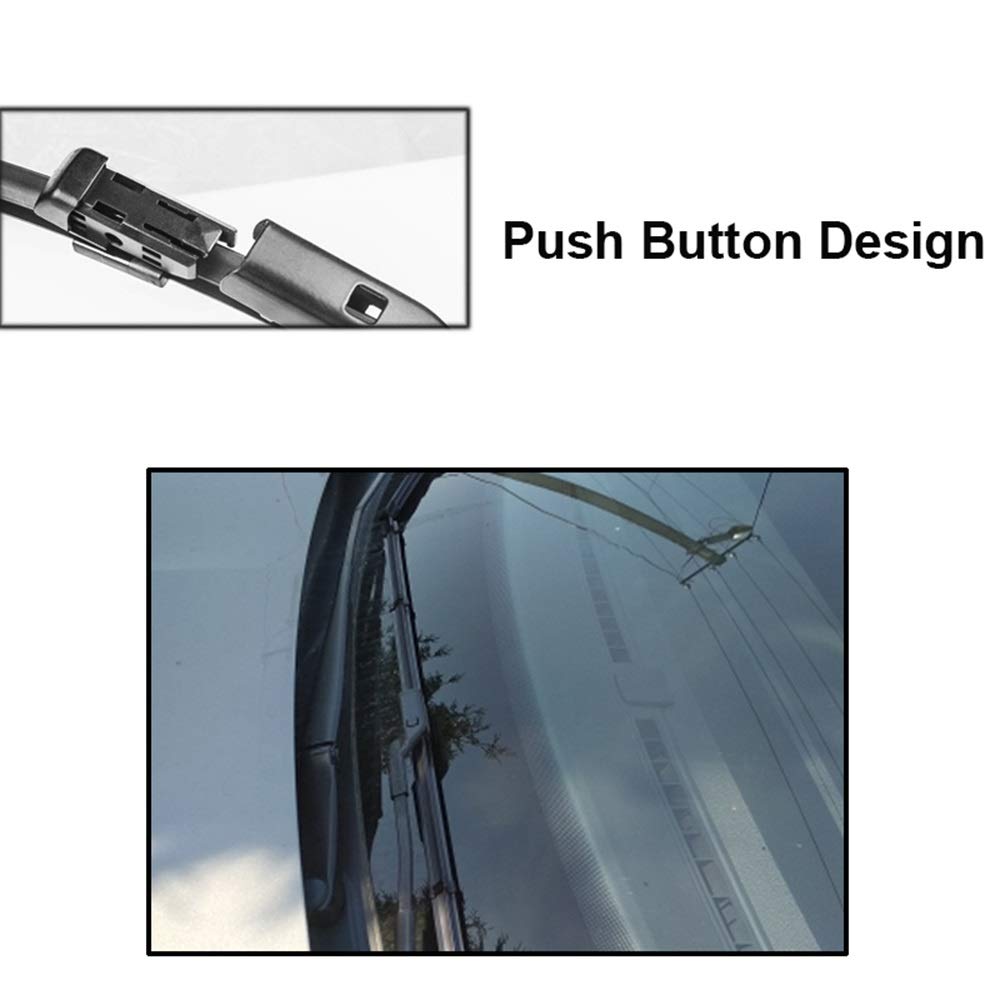 Ventana Coche Conjunto Brazo Escobilla para Skoda para Kodiaq 2020 2019 2018 2017 2016 Juego Completo De Ventana Delantera Y Trasera De Coche Conjunto Escobillas Limpiaparabrisas